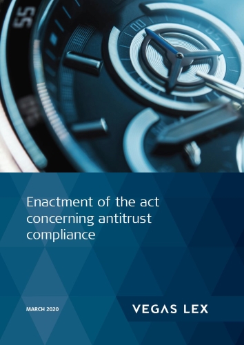 Enactment of the act concerning antitrust compliance